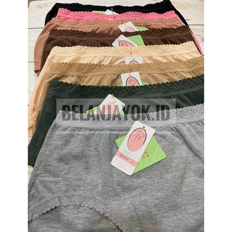 6 PCS Celana Dalam Wanita Yadaili Coolmax 613 Renda ORIGINAL CD Yadaili Coolmax Grosir Per ½ Lusin