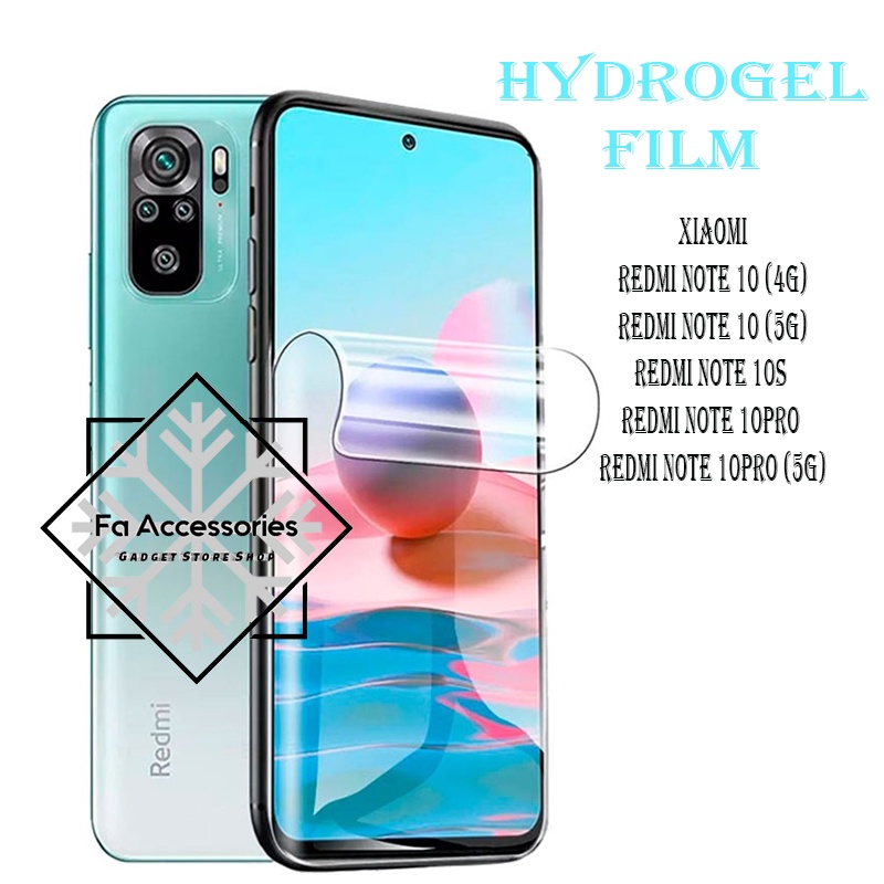 FA ANTI GORES JELLY HYDROGEL XIAOMI REDMI NOTE 10 10A 10C 10S 10PRO S 11 11s 11PRO 12 12PRO 12C A C PRO PLUS 4G 5G 2022 FULL SCREEN PROTECTOR SHOCK