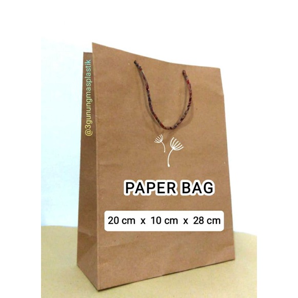 

Paper bag ukuran 20 x 10 x 25, Tas Kertas, Tas Souvenir, Shopping bag, Tas Kondangan, Tas Asul asul, Tas Buwuhan, Tas Wafer, Tas jajan, Tas Belanja, paperbag polos