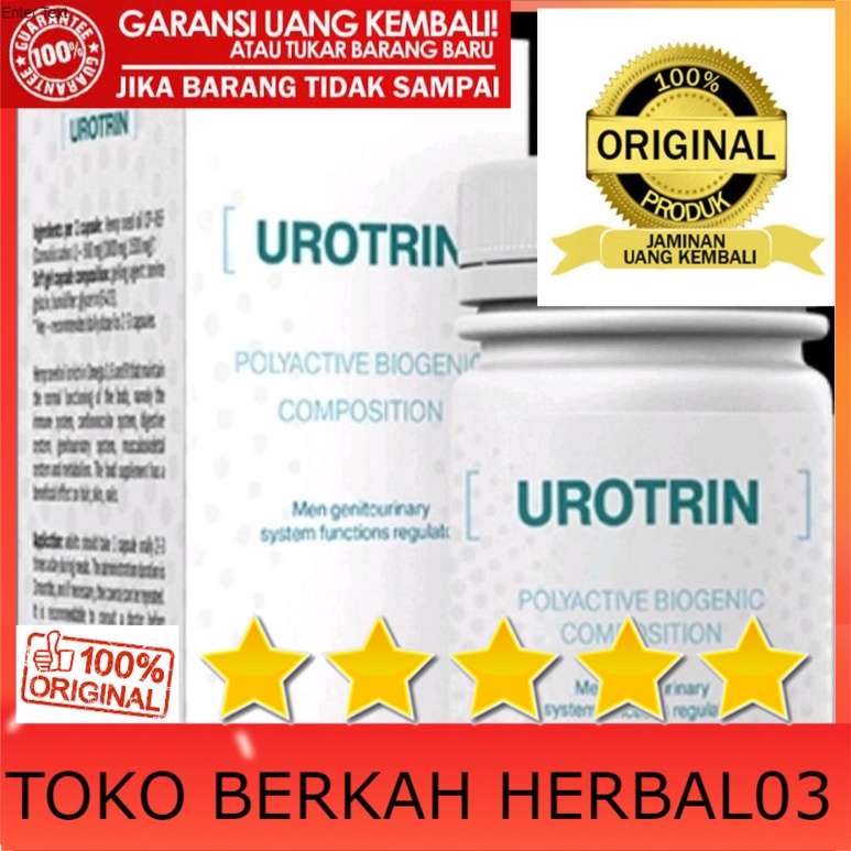100% ASLI UROTRIN Obat Herbal Alami Asli Original Telah Lulus Uji BPOM