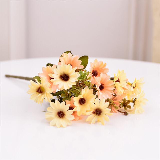 COD BUNGA MATAHARI  BUNGA TANGKAI PLASTIK BUNGA ARTIFISIAL BUNGA PAJANGAN BUNGA HIASAN BT9022-ORANGE