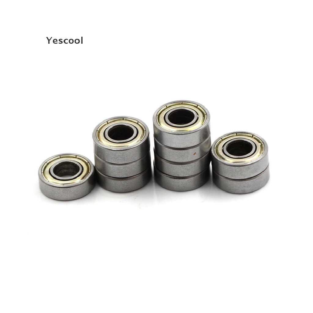 Yescool 10pcs 698Z Bola Bearing Deep Groove Radial Ukuran 8mm x 19mm x 6mm