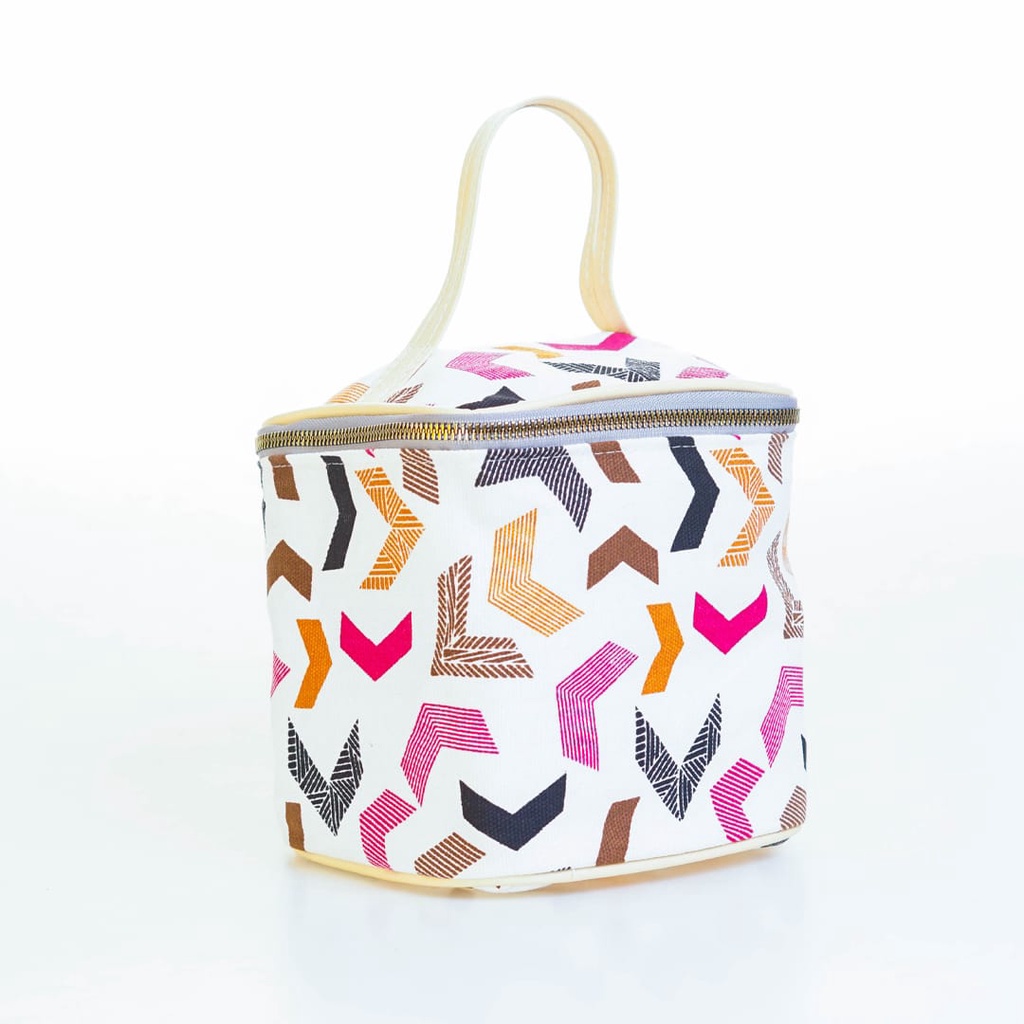 TAS TABUNG KANVAS/TABUNG KANVAS SEGITIGA PINK/TAS KANVAS SEGITGA KREM/TAS KANVAS TRIANGGEL PINNK/SOV