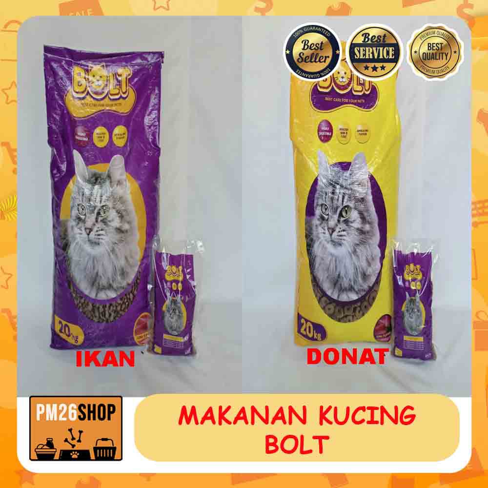 Makanan Kucing Cat Food Bolt Repack 800gr