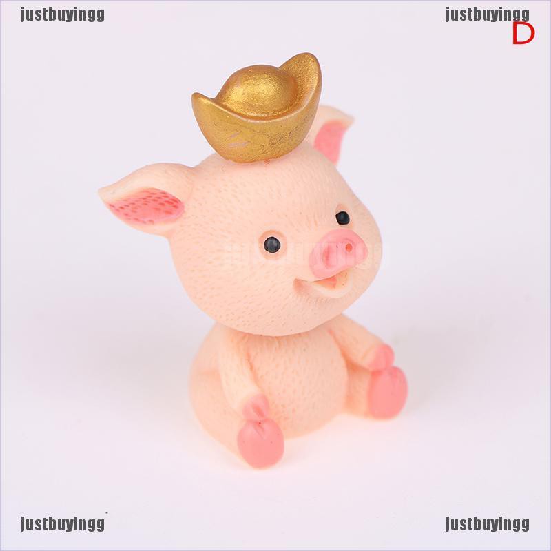 JB✪ Fortune Pig Miniature Figurine Fairy Garden Dollhouse Decor Micro Landscape