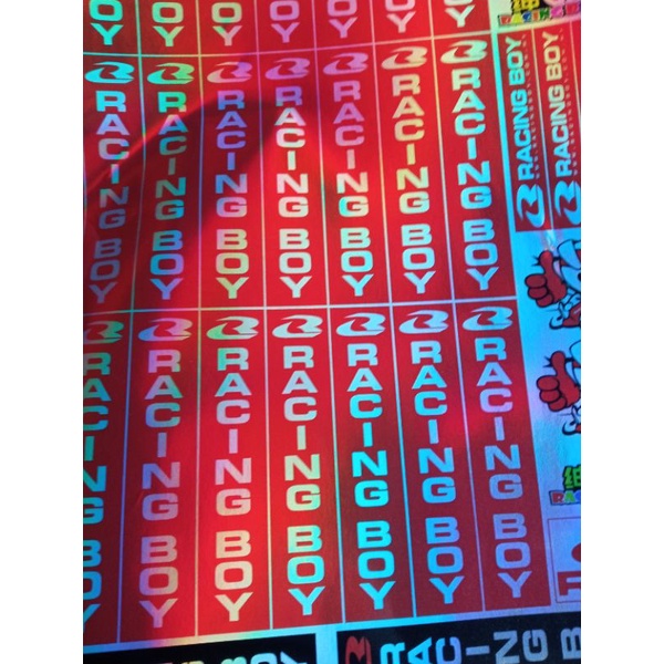 Stiker Pack Sponsor Racing Boy Stiker Shock Hologram