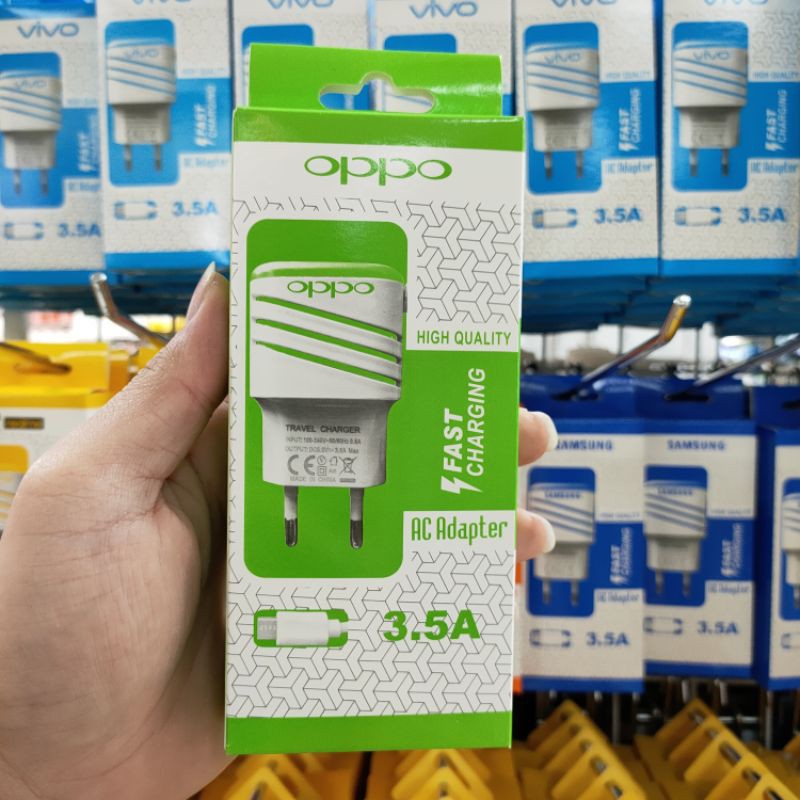 CHARGER OPPO GARIS LED REAL 1.5A MICRO USB + 2 OUTPUT KUALITAS BAGUS IMPORT