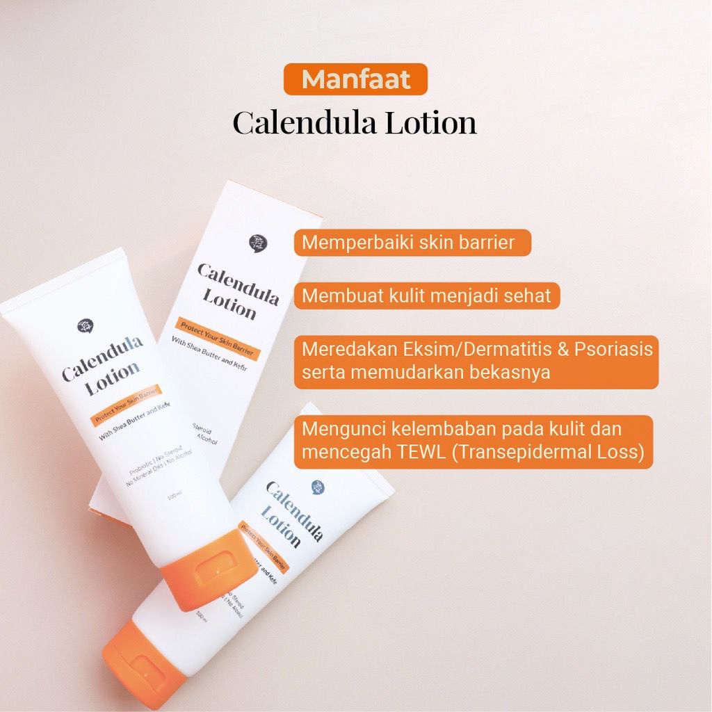 BPOM Biotalk Calendula Lotion For Eczema and Dry Skin Kulit Eksim Kering Bio Talk