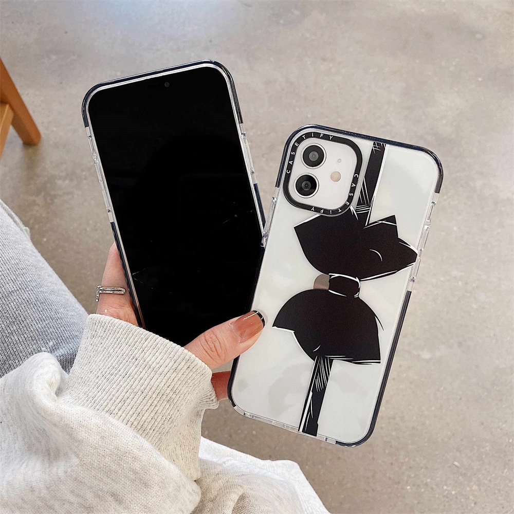 Soft Case Motif Piano Girl &amp; Pita Hitam Cover iPhone 7 8 Plus X XR Xs 11 Pro Max