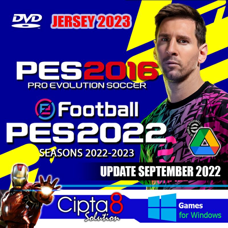 PES 2016 + PATCH SEASON 2022-2023 PRO EVOLUTION SOCCER 2016 - GAME PC