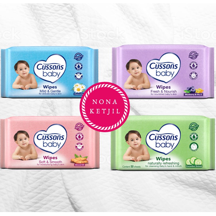 Cussons Baby Wipes 50 sheets BUY 1 GET 1 / Tissue basah cusson / Tisu basah cusson