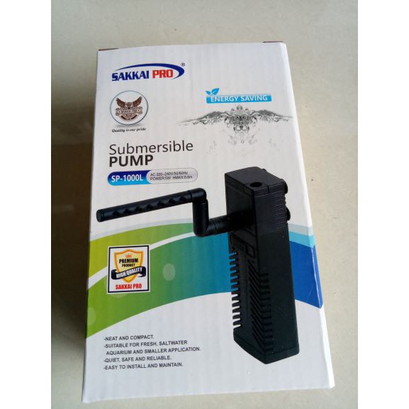 submesible pump sakkai pro, pompa celup sakkai pro, sakkai pro sp 1000 L, pompa celup aquarium sakka