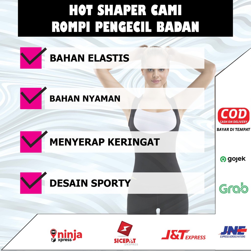 Korset Slimming Suit Rompi Baju Hot Shapers Cami Original Neotex Pelangsing Perut Pembakar Lemak V5