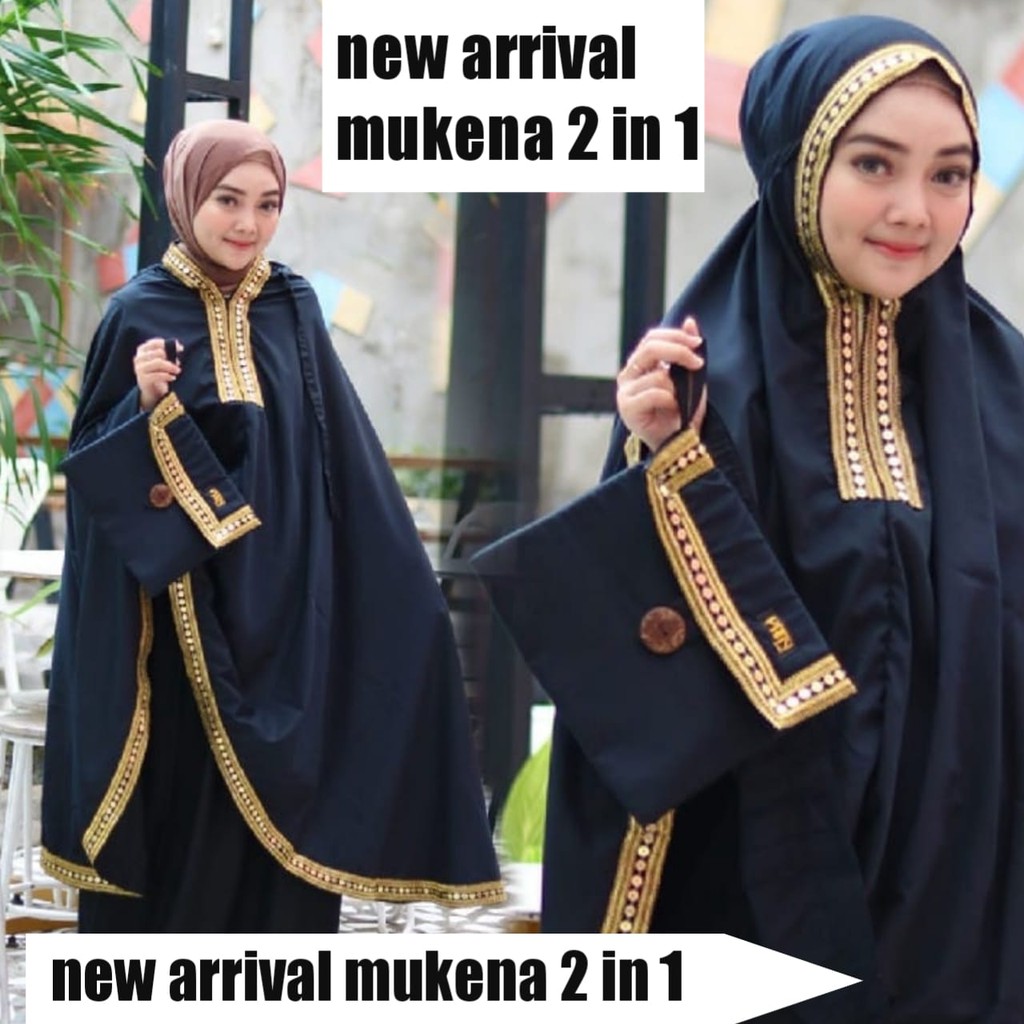 MUKENA DUBAI 2 IN 1 TERBARU KUALITAS BEST SELLER HARGA SUPER MUAH/BAYAR/DI/TEMPAT