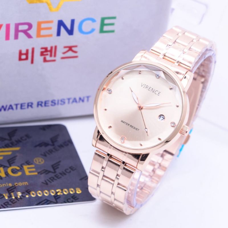 Jual JAM TANGAN WANITA KOREA ORIGINAL VIRENCE BERGARANSI FREE BOX