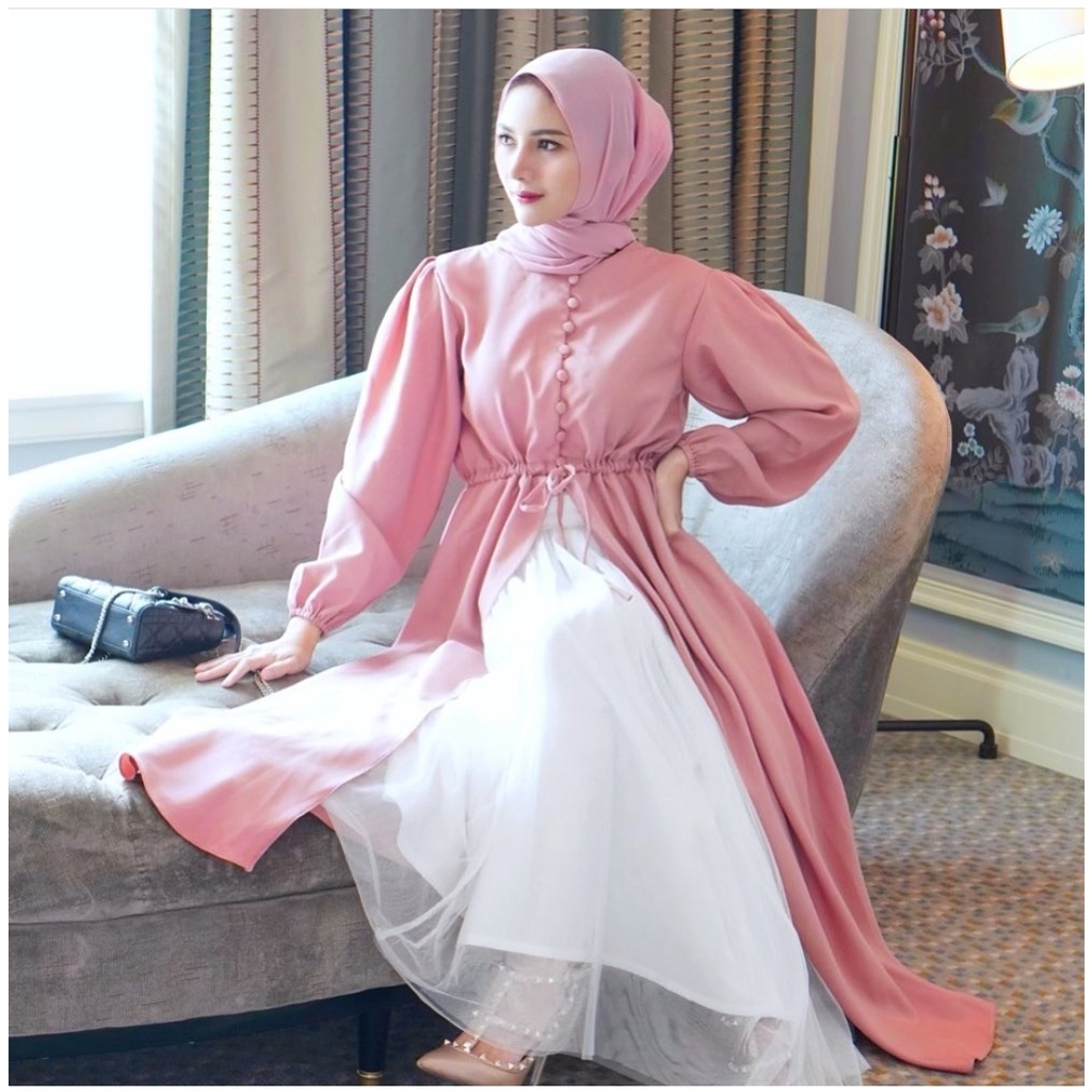 Long Outer Cantik Aisyah Abaya