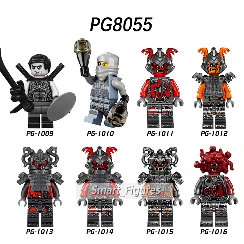 Action Figure Mini Ninjago Neuro Ash Basilisk Masters of Spinjitzu PG8055 Untuk Koleksi