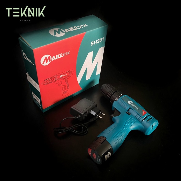 Mesin Bor Mesin Bor Baterai 12 Volt Mailtank Sh-201 Tanpa Kabel Cordless Dril