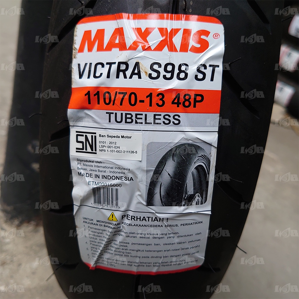 Maxxis 110/70-13 Victra S98 Front Ban Tubeless Depan Nmax Yamaha