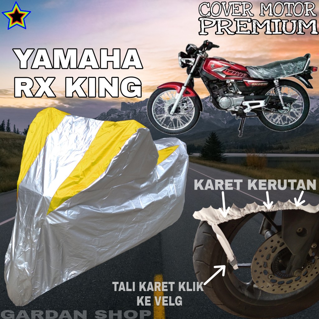 Sarung Motor YAMAHA RX KING Silver KUNING Body Cover Yamaha PREMIUM