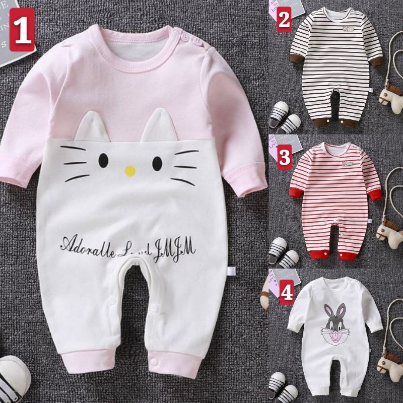 JUMPER BAYI PANJANG / JUMPSUIT / BAJU KODOK PEREMPUAN LAKI LAKI