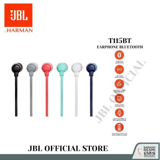 JBL 115 BT Tune Earphone Bluetooth By Harman - Garansi Resmi IMS 1 Tahun - Original