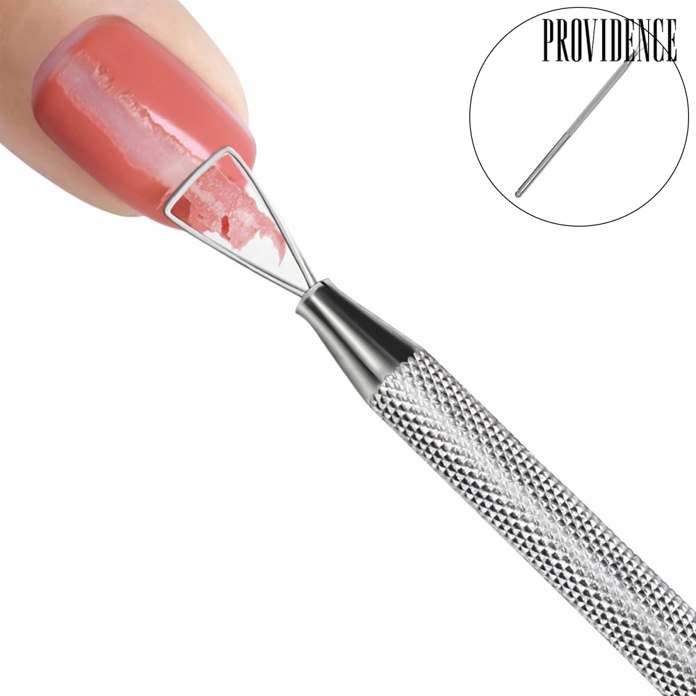 Providence Alat Pembersih Kutek Gel Bentuk Segitiga Bahan Stainless Steel