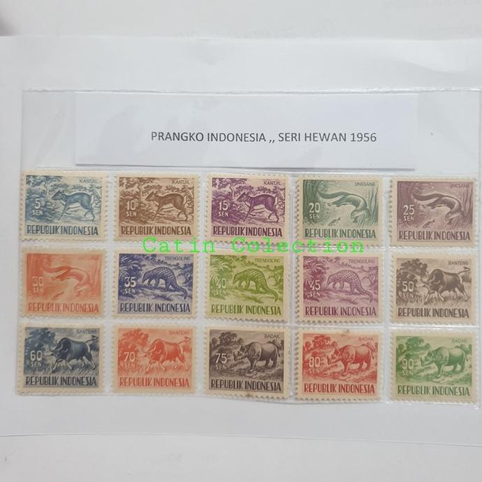 

Big Sale Perangko Indonesia Set Seri Hewan tahun 1956 kondisi Baru / Mint Big Sale