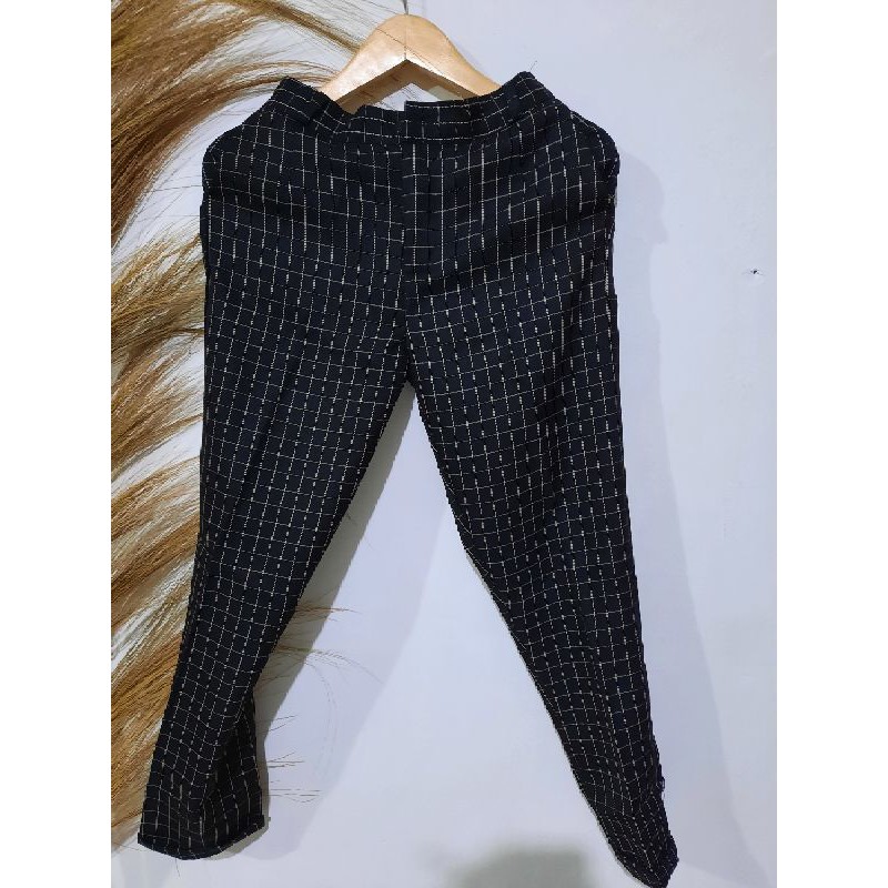 Celana kotak Tartan Bluo pants