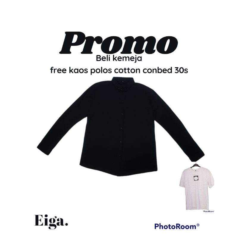 kemeja casual kemeja lengan panjang kemeja pria kemeja formal kemeja kerah promo free kaos polos cot