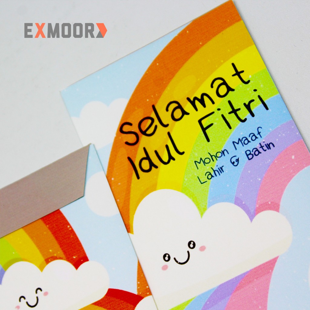 Angpao Lebaran Custom Nama Kode 16  Rainbow Clouds