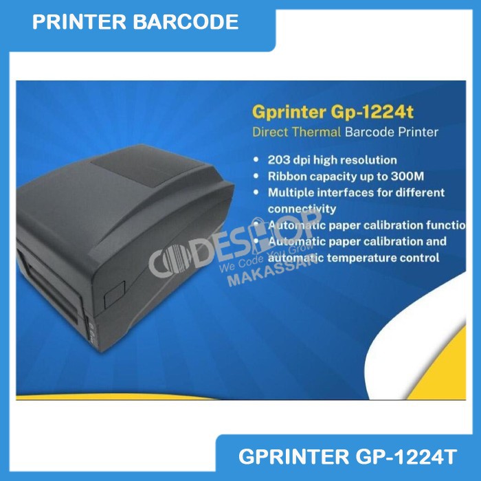 PRINTER BARCODE SEMI INDUSTRI GP PRINTER 1221T