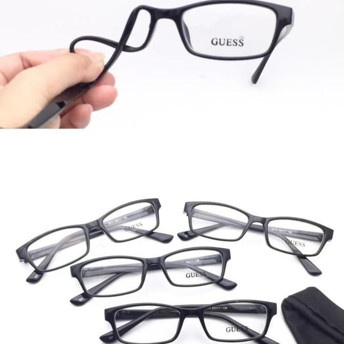Terbaru | Frame Kacamata Minus kotak GUESS 5013 Lentur gaya pria danWanita Cewek