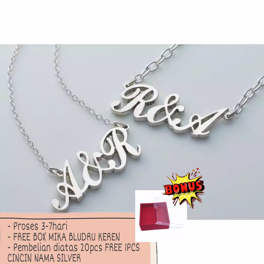 Kalung Nama Gold / Silver PGM (KN11)