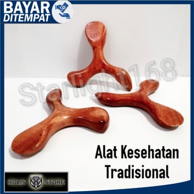 Alat Pijat Tradisional Kayu Segitiga