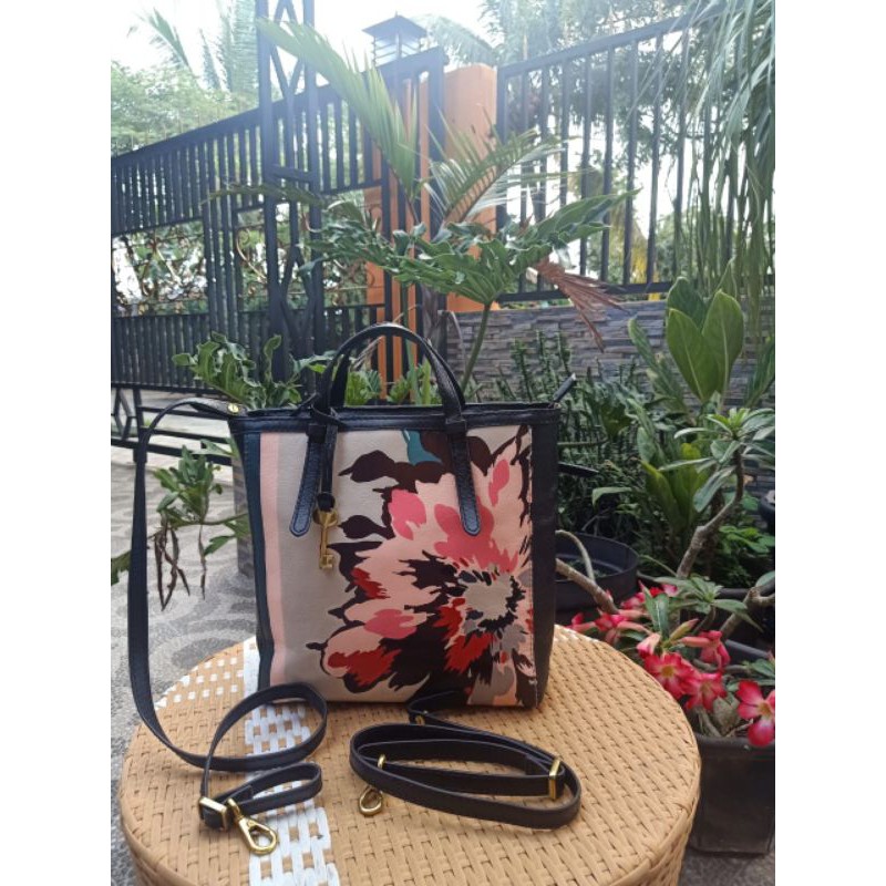 TAS PRELOVED FOSSIL CAMILLA FLOWER