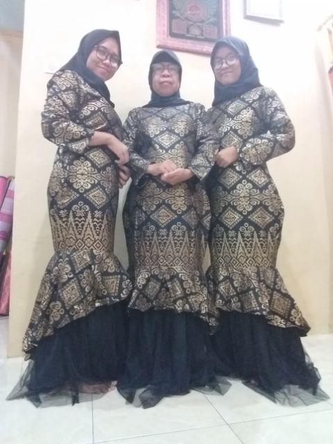 Batik Couple Keluarga Sania Ruffle Ori Ndoro Jowi Dnt