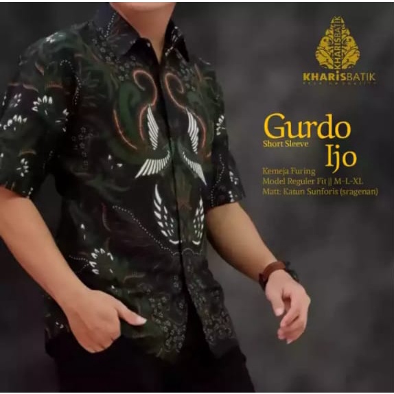 pakaian kasual pria dewasa batik solo masakini gordo batik solo asli