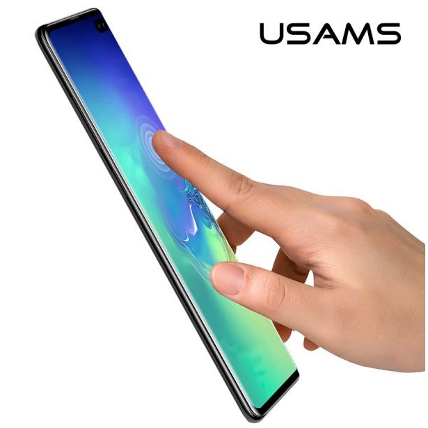 Tempered Glass Samsung S10 USAMS Full Screen Curved Tempered Glass Samsung Galaxy S10