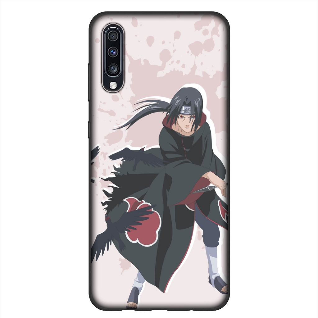 Samsung Galaxy A51 A71 A81 A91 A50 A30 A20 A10 A70 J7 Duo Black Soft Phone Case Anime Naruto Sasuke Akatsuki Shopee Indonesia