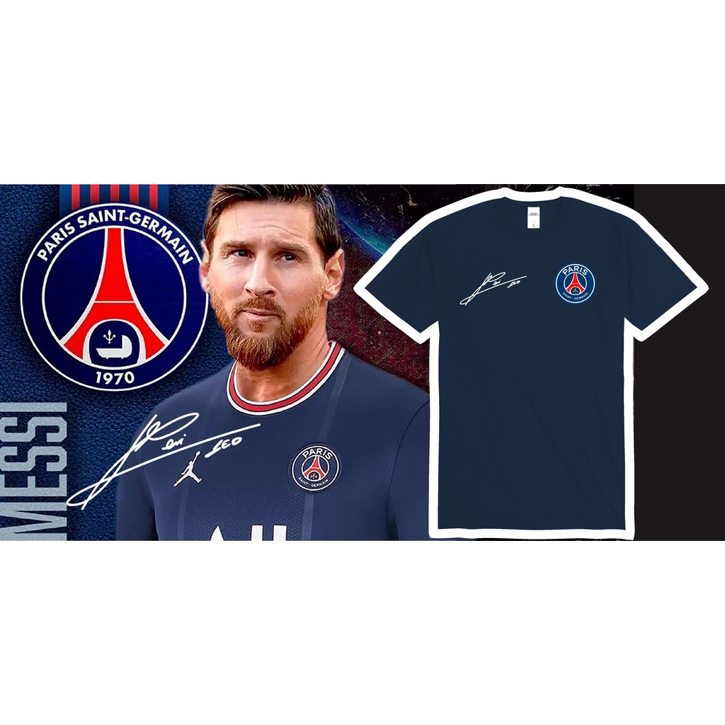 KAOS PSG MESSI / TSHIRT PSG MESSI / MESSI SIGNATURE / JERSEY PSG / JERSEY MESSI / BISA COD