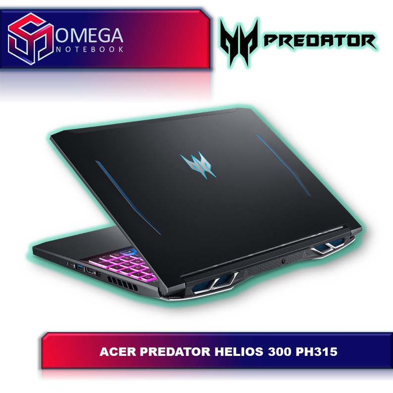 ACER PREDATOR HELIOS 300 PH315 54 I7 11800H 16GB 512SSD RTX3060 6GB W10+OHS 15.6QHD 165HZ IPS