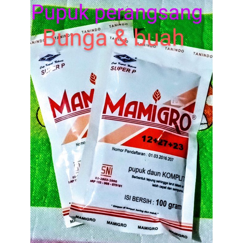 pupuk bunga dan buah mamigro super P. 100gr