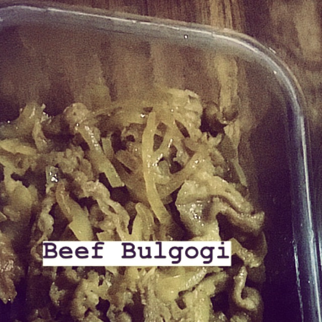 

Beef bulgogi
