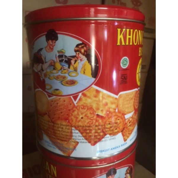 Khong Guan Biscuits Kaleng Red Mini 650 gram