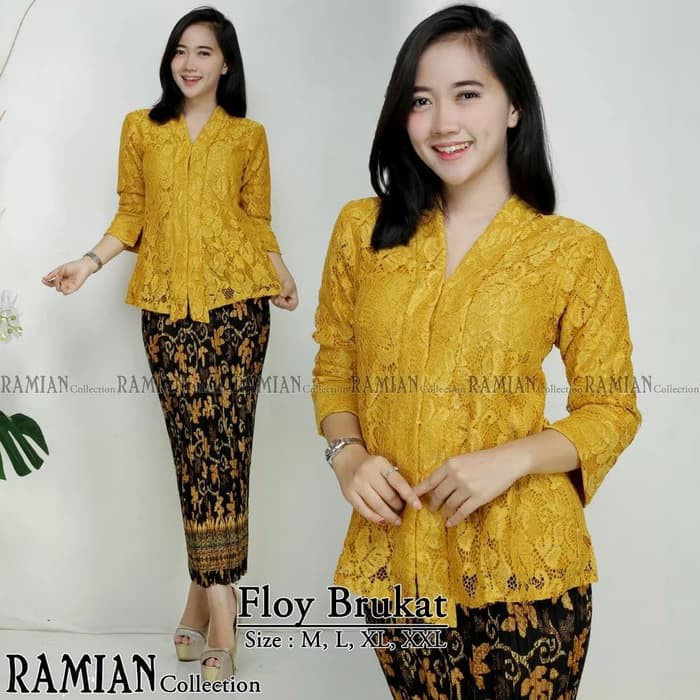 setelan kebaya FLOY brukat pakaian wanita kebaya tradisional kebaya mix rok plisket kebaya termurah