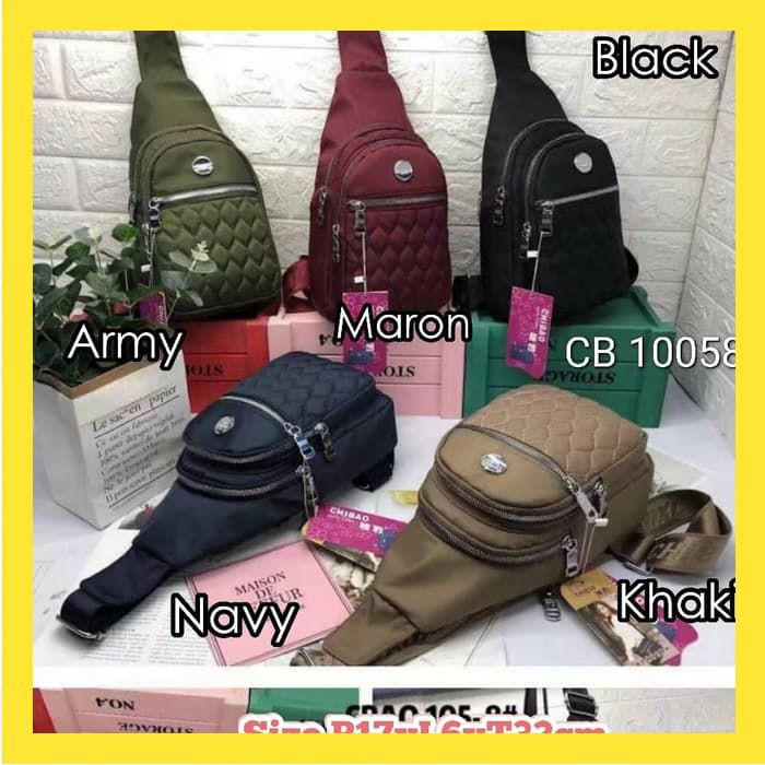 WAISTBAG CHIBAO BORDER TAS DADA CHIBAO PEREMPUAN SLEMPANG CHIBAO IMPORT TERBARU FS019