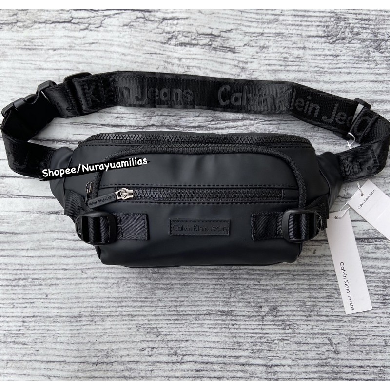 Waistbag calvin Klein Grade original anti air waist bag pria import tas selempang pria ck