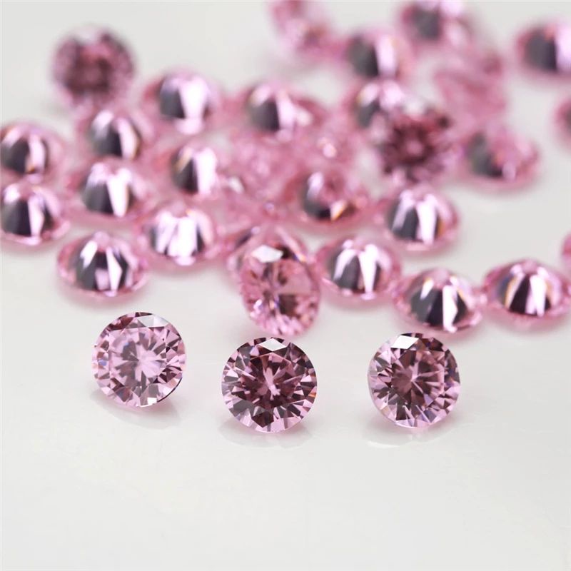 A3 Quality Grosir 4 mm - 5 mm Permata Cubic Zirconia Round cut