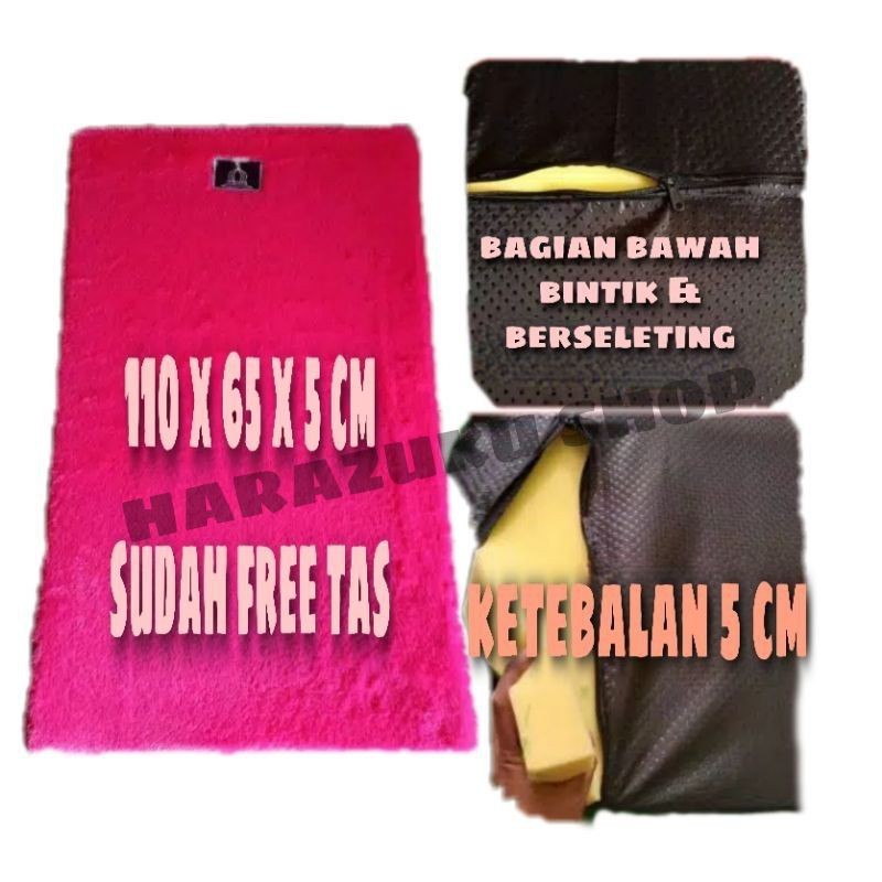 Sajadah Busa Bulu Rasfur Tebal 5 CM TERMURAH KUALITAS PREMIUM